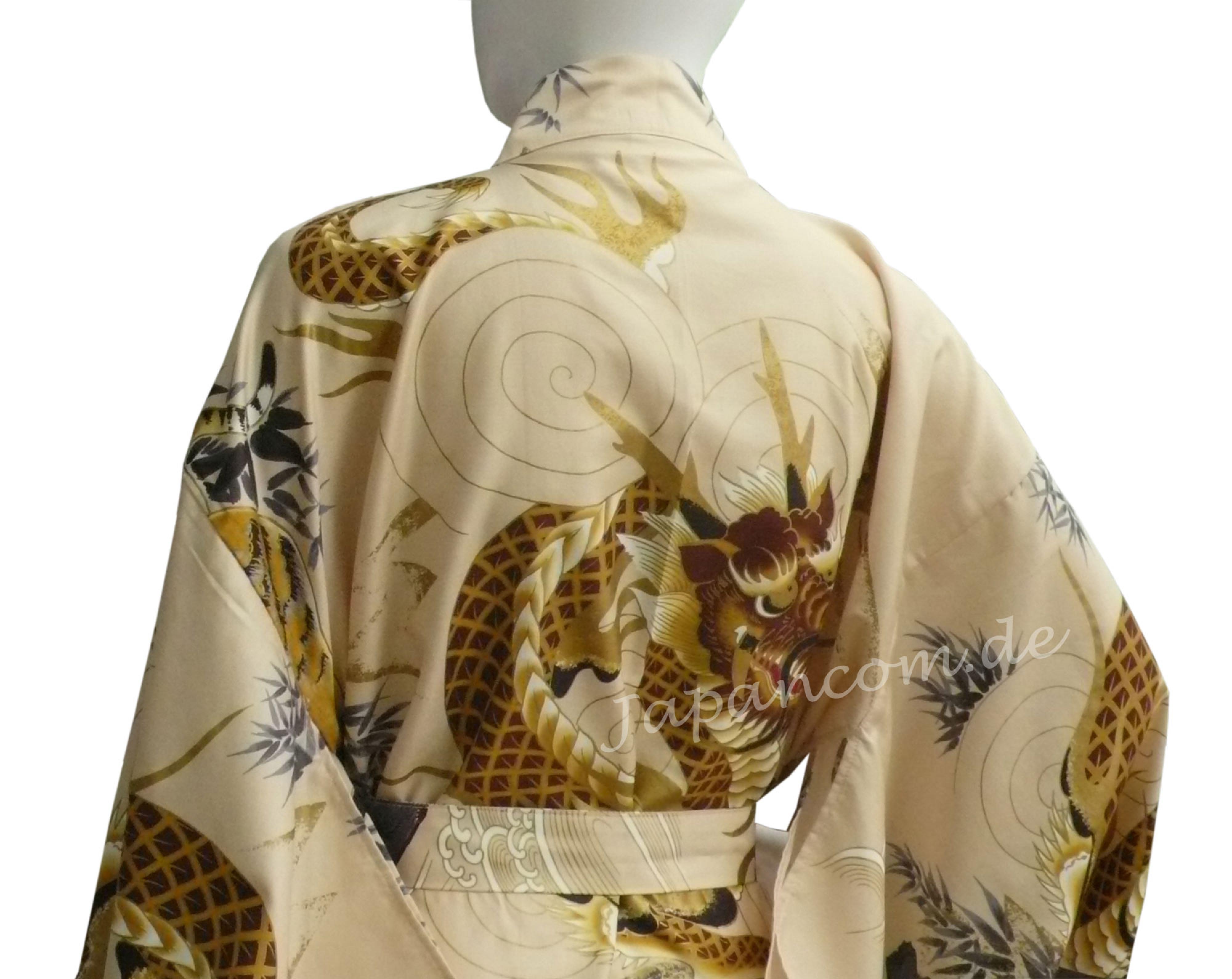Kimono Drachen Tiger beige