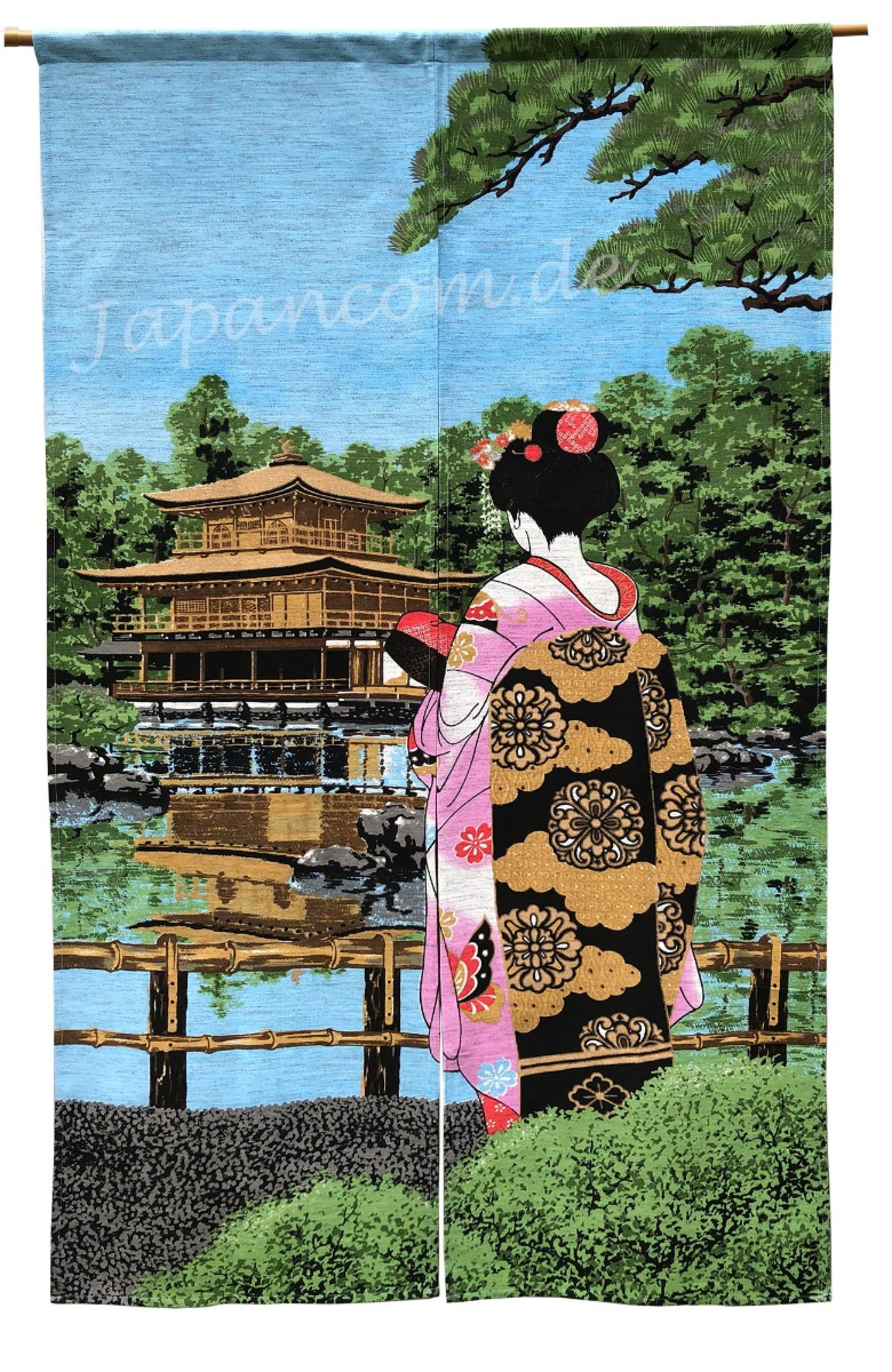 Noren Kinkakuji Kyoto Goldener Pavillon