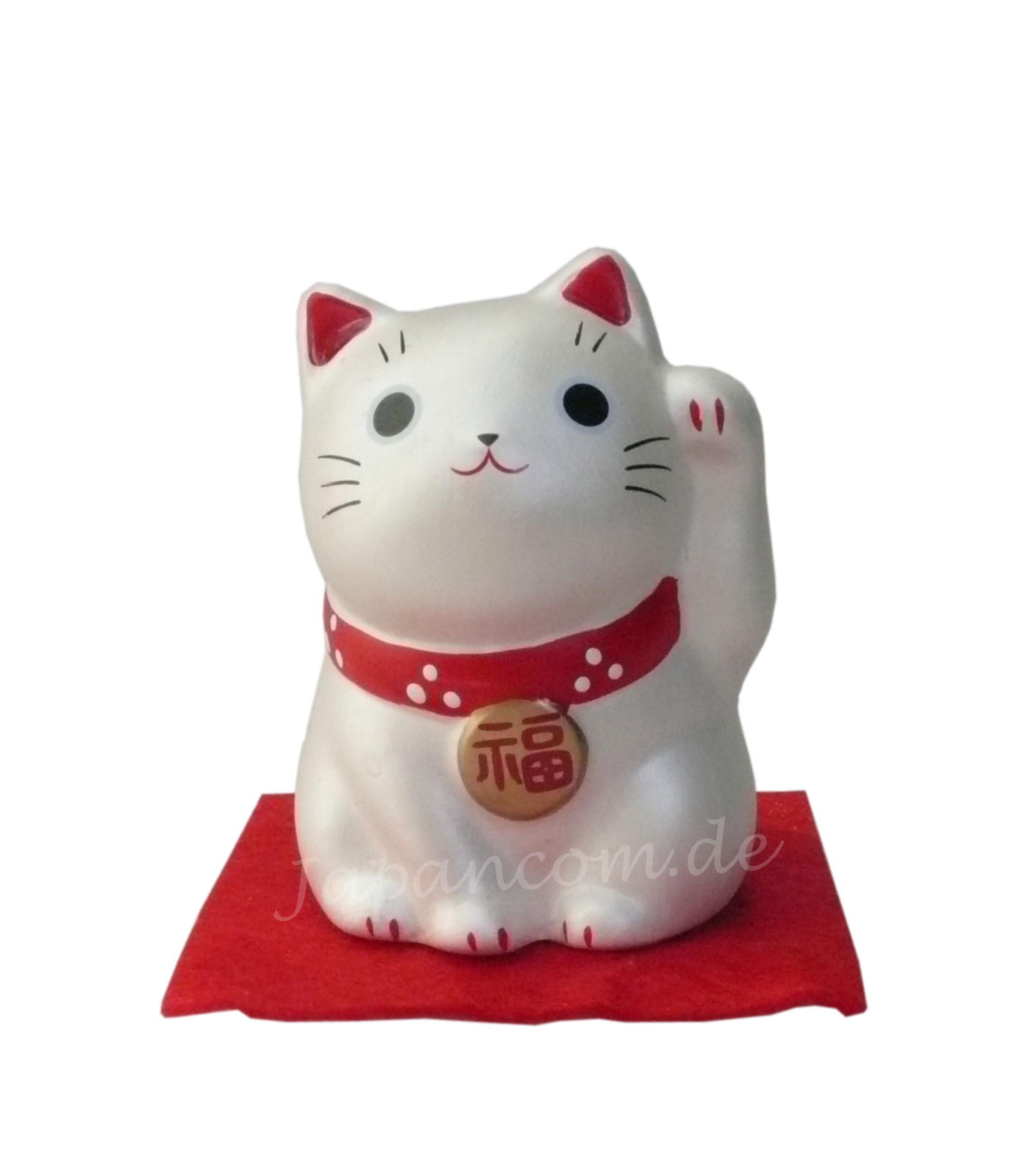 Japanische Winkekatze silber - Für die Erfüllung aller Wünsche
