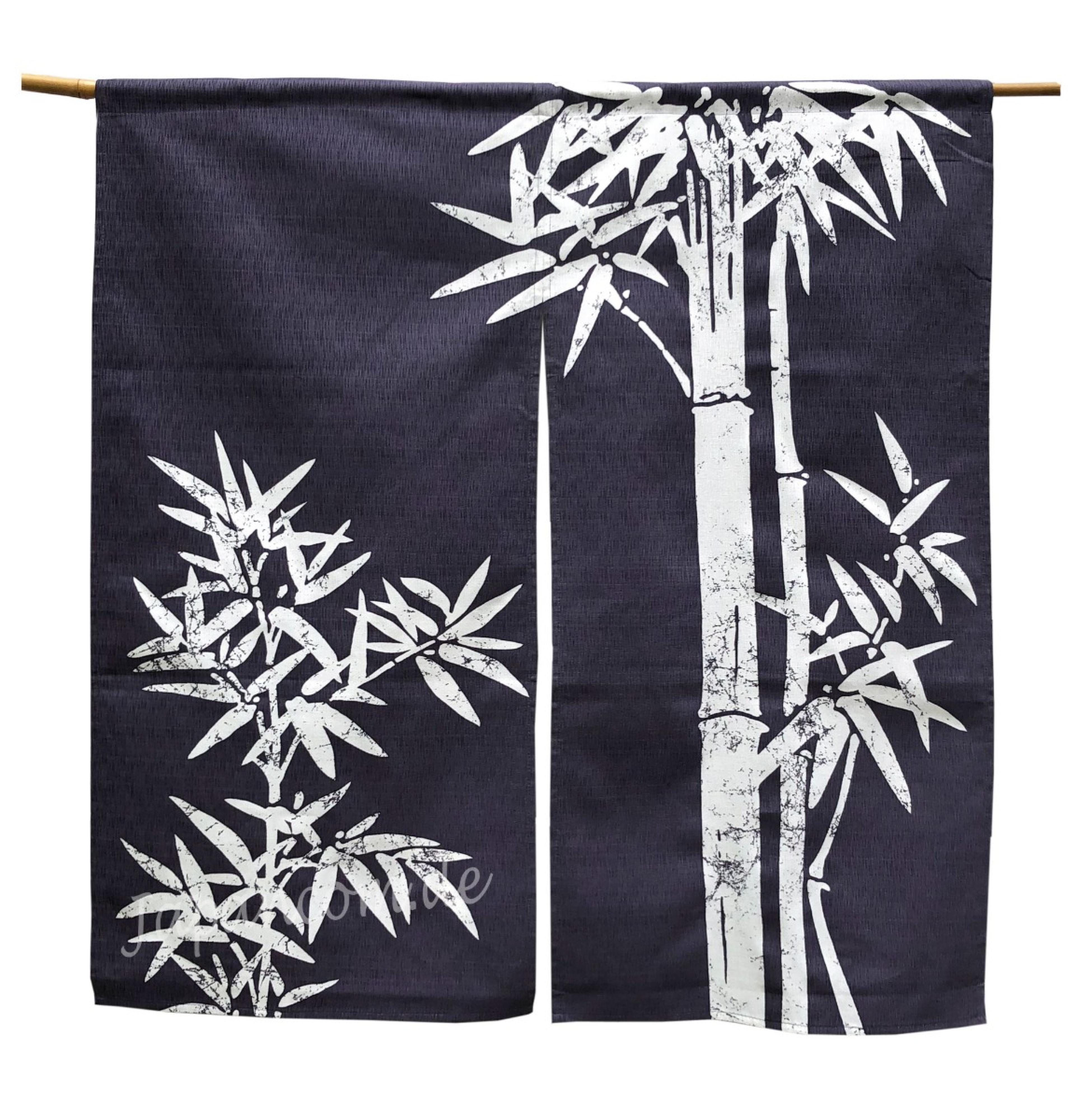 Noren Bambus 85x90 cm dunkelblau