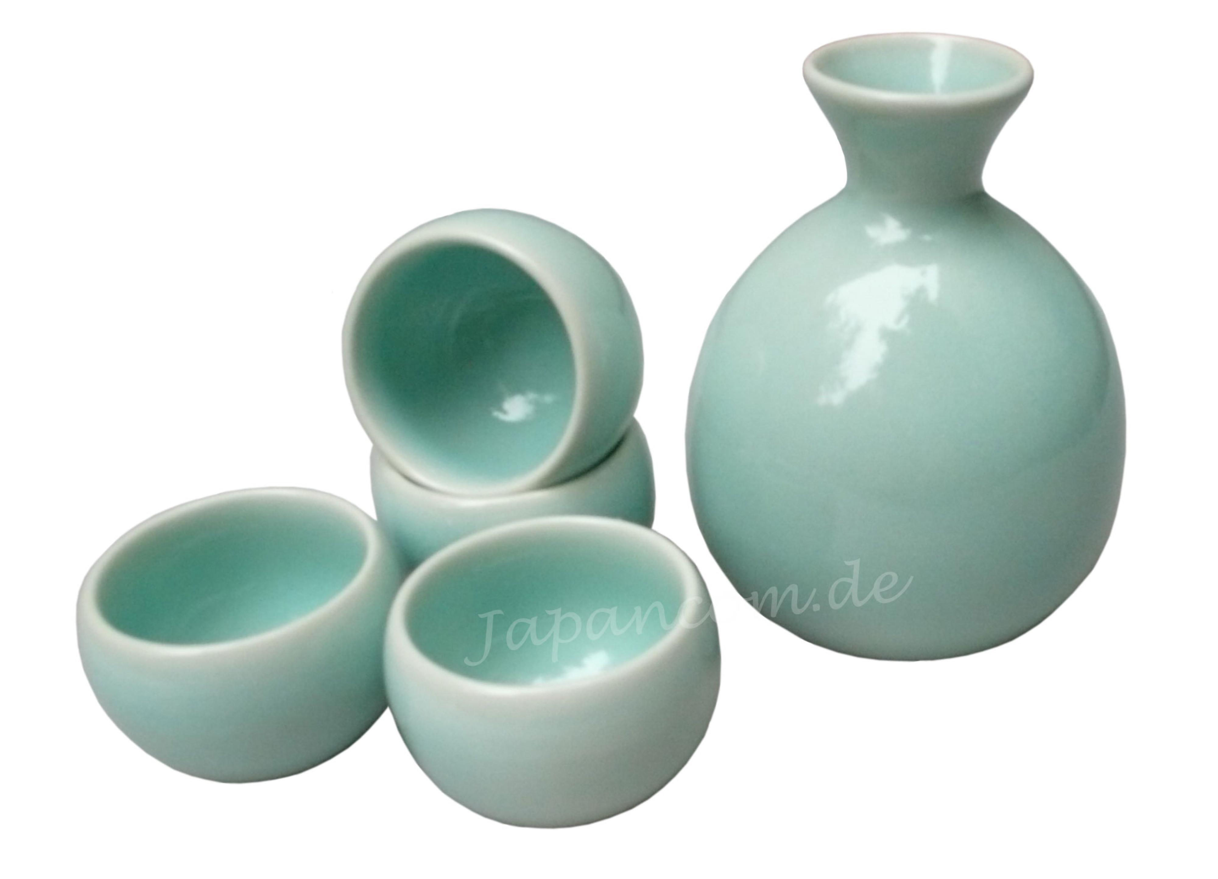 Sake Set Zen grün 5-tlg.