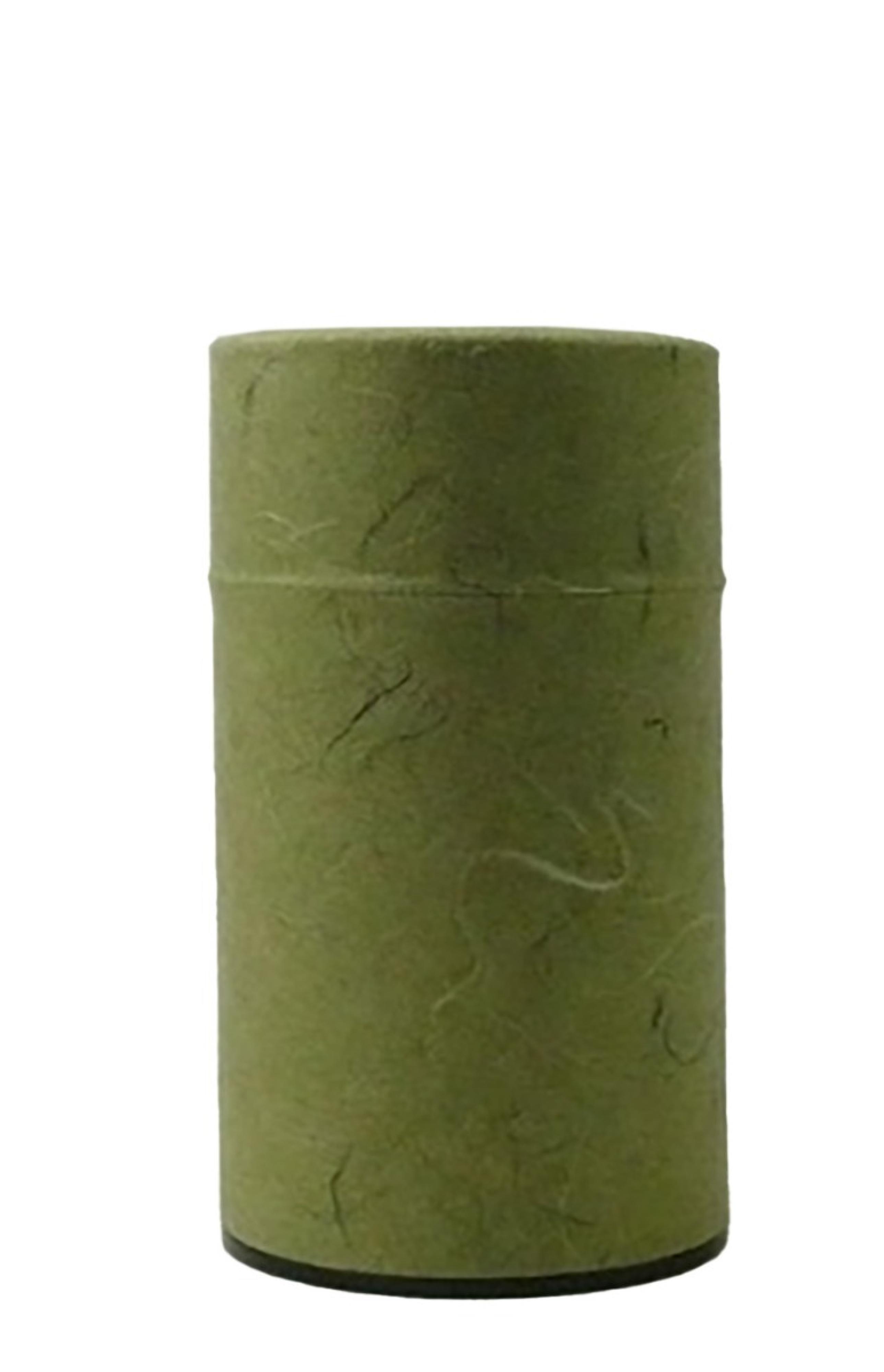 Teedose Washi naturgrün